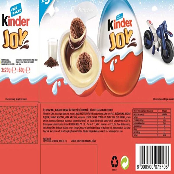 Ferrero Kınder Joy T3 Erkeklere Özel Ferrero Kınder Joy T3 Erkeklere Özel