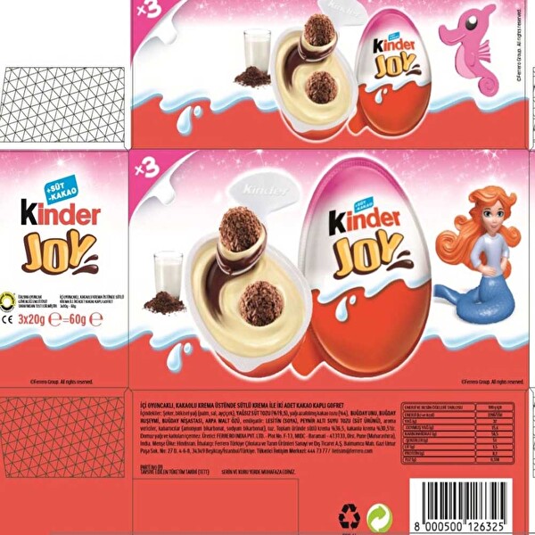 Ferrero Kınder Joy T3 Kızlara Özel 60 G Ferrero Kınder Joy T3 Kızlara Özel 60 G