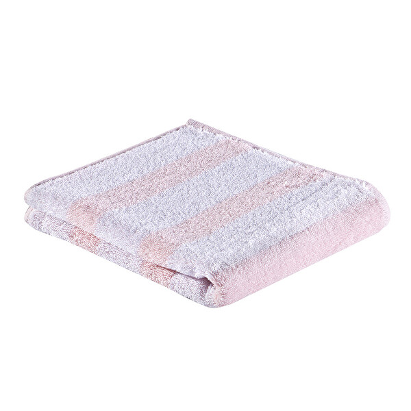 Tex Stripe Yüz Havlusu Pembe-Beyaz 50x80 cm Tex Stripe Yüz Havlusu Pembe-Beyaz 50x80 cm