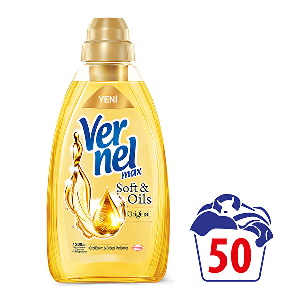 Vernel Max Soft & Oils Orijinal 1200 ml
