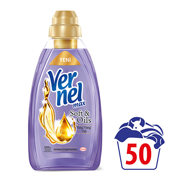 Vernel Max Soft & Oils Ylang Ylang 1200 ml Vernel Max Soft & Oils Ylang Ylang 1200 ml