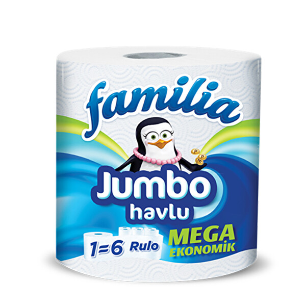 Familia Jumbo Havlu 1 Rulo=6 Rulo