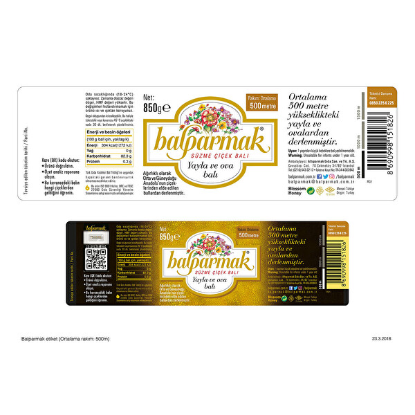 Balparmak Yayla Ve Ova Suzme Cicek Bali 850 G 30152186 Carrefoursa