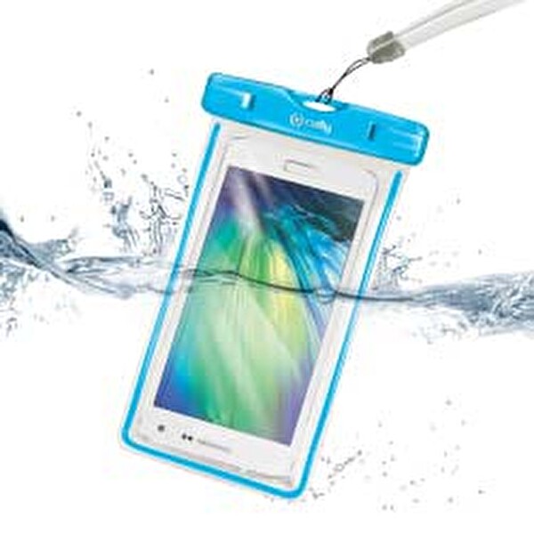 Celly iPhone 6 İçin Su Geçirmez Akıllı Telefon Çantası - Mavi Celly iPhone 6 İçin Su Geçirmez Akıllı Telefon Çantası - Mavi