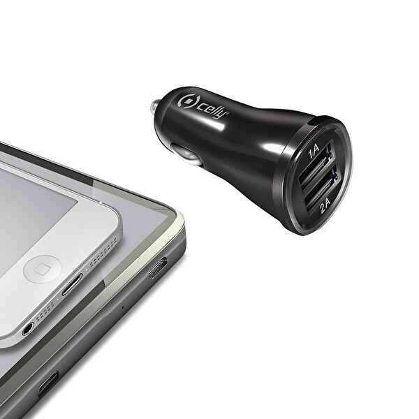 Celly CCUSB22 2.1A 2xUSB Araba Şarjı Celly CCUSB22 2.1A 2xUSB Araba Şarjı