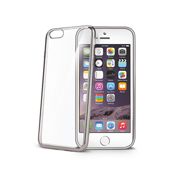 Celly BCLIP6SSV iPhone 6s Gri Laser Kılıf Celly BCLIP6SSV iPhone 6s Gri Laser Kılıf