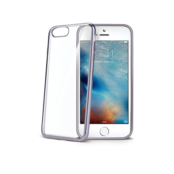 Celly iPhone 7 Laser Dark Silver Telefon Kılıfı Celly iPhone 7 Laser Dark Silver Telefon Kılıfı
