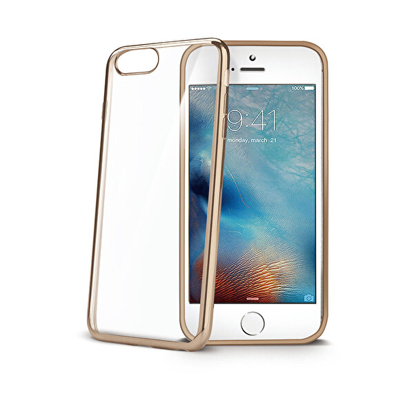Celly iPhone 7 Plus Gold Laser Kılıf Celly iPhone 7 Plus Gold Laser Kılıf