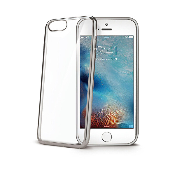 Celly iPhone 7 Plus Gümüş Laser Kılıf Celly iPhone 7 Plus Gümüş Laser Kılıf