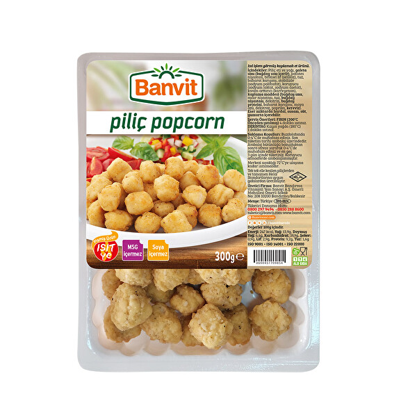 Banvit Piliç Popcorn 300 g Banvit Piliç Popcorn 300 g