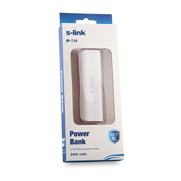 S-link IP-730 2400Mah Gri Powerbank Şarj Aleti Taşınabilir Pil Şarj Cihazı