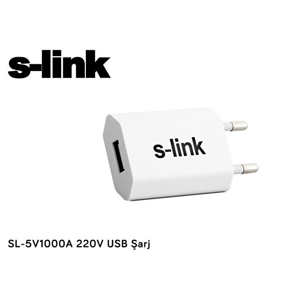 S-link SL-5V1000A Akıllı Telefonlar için 5V 1000MA Ev Şarj Adaptör S-link SL-5V1000A Akıllı Telefonlar için 5V 1000MA Ev Şarj Adaptör