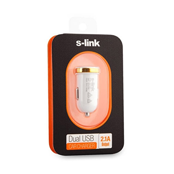 S-link SLP-123 PRO 2100MA 2*Usb Araç Şarj Adaptörü S-link SLP-123 PRO 2100MA 2*Usb Araç Şarj Adaptörü