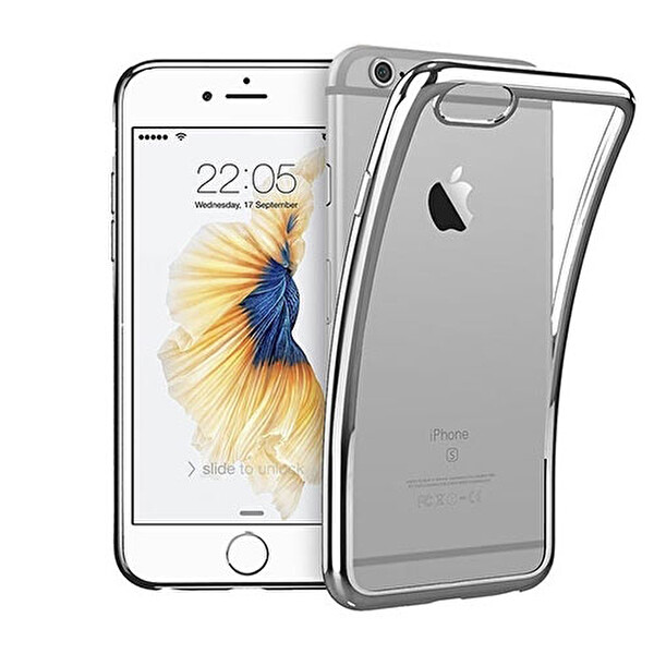 Addison IP-669S Gümüş iPhone 6S Yumuşak Koruma Kılıfı Addison IP-669S Gümüş iPhone 6S Yumuşak Koruma Kılıfı