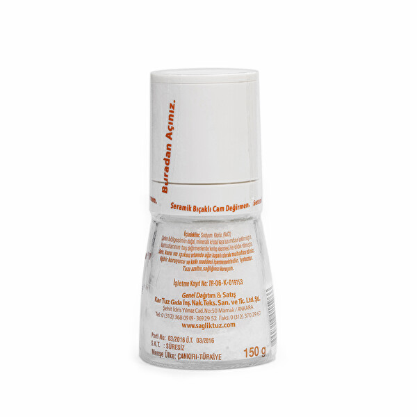 BiOSALT Çankırı Kaya Tuzu Seramik Değirmen 150 gr BiOSALT Çankırı Kaya Tuzu Seramik Değirmen 150 gr
