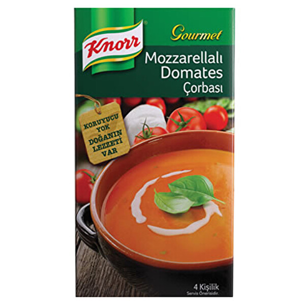 Knorr Gourmet Mozzarellalı Domates Çorbası