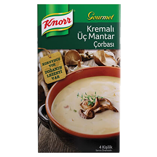 Knorr Gourmet Kremalı Üç Mantar Çorbası