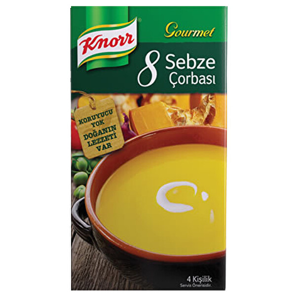 Knorr Gourmet 8 Sebze Çorbası Knorr Gourmet 8 Sebze Çorbası