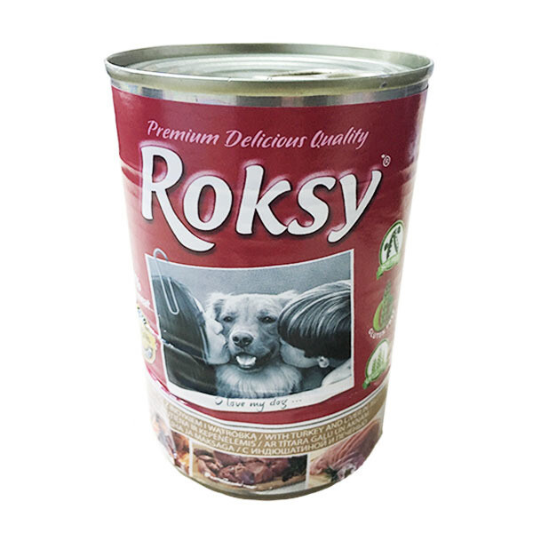 Roksy 415 Gr %72 Hindi Köpek Konserve Roksy 415 Gr %72 Hindi Köpek Konserve