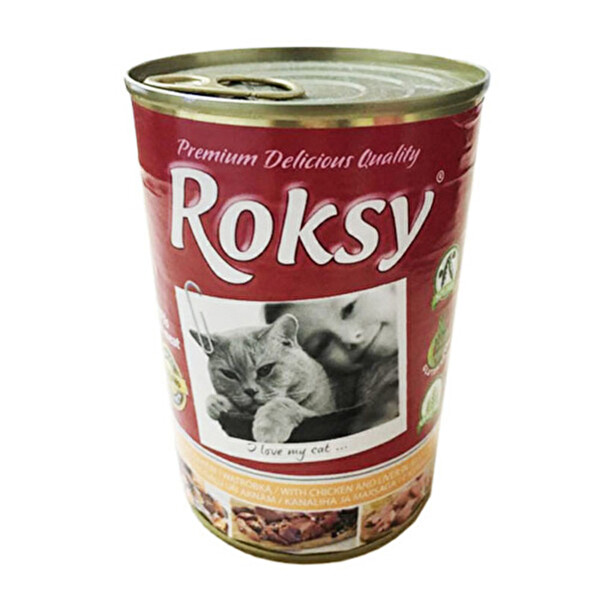 Roksy 415 Gr %72 Tavuk Kedi Konserve Roksy 415 Gr %72 Tavuk Kedi Konserve
