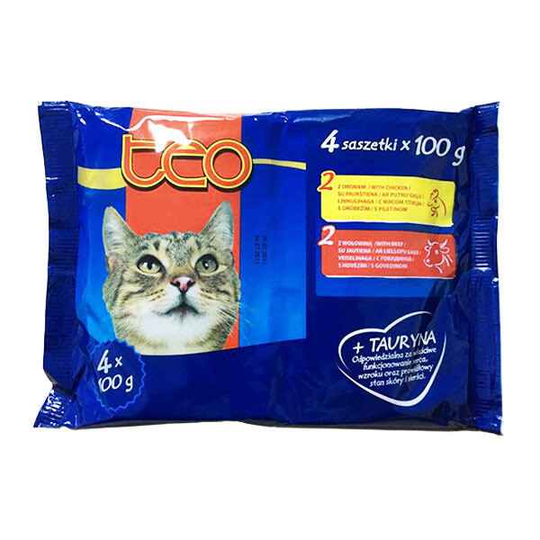 Teo Pouch Kedi Konservesi 4x100 g Teo Pouch Kedi Konservesi 4x100 g