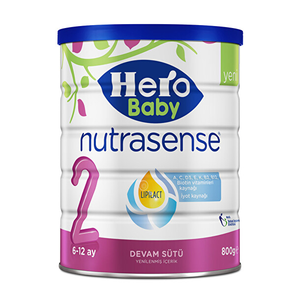 Hero Baby Nutrasense 2 Bebek Sütü 800 g Hero Baby Nutrasense 2 Bebek Sütü 800 g