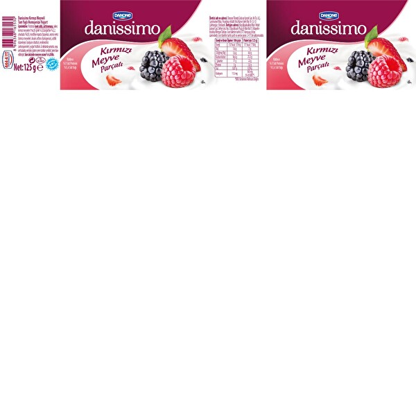 Danissimo Kırmızı Meyveler 125 g Danissimo Kırmızı Meyveler 125 g