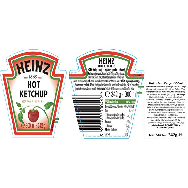 Heinz Acı Ketçap 342 g Heinz Acı Ketçap 342 g