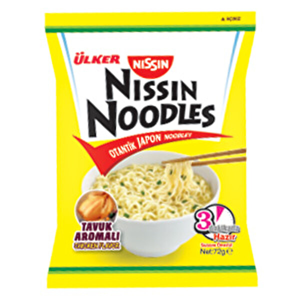 Nissin Tavuk Aro. Poşet Noodle 72. g