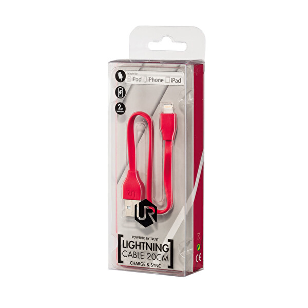 Trust Düz Lightning Kablo 20 cm (Apple iPad / iPod / iPhone) Ağ