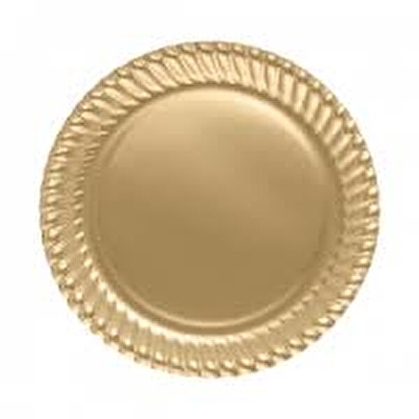 Roll Up Party Dream Plastik Tabak 26 cm 8'li Gold Roll Up Party Dream Plastik Tabak 26 cm 8'li Gold