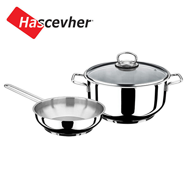 Hascevher Tencere ve Tava Seti 22 cm Hascevher Tencere ve Tava Seti 22 cm