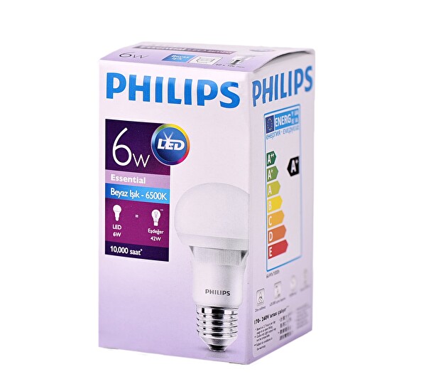 Philips Essential LEDBulb 6-42W E27 6500K 230V A60 TR Philips Essential LEDBulb 6-42W E27 6500K 230V A60 TR