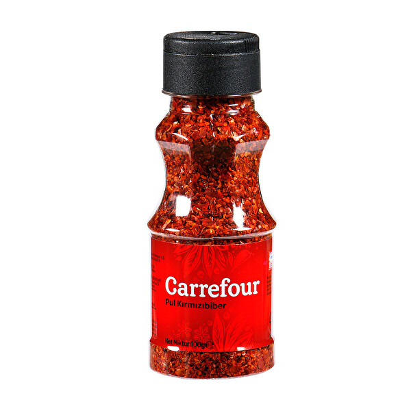 Carrefour Pul Kırmızı Biber Pet 100 g Carrefour Pul Kırmızı Biber Pet 100 g