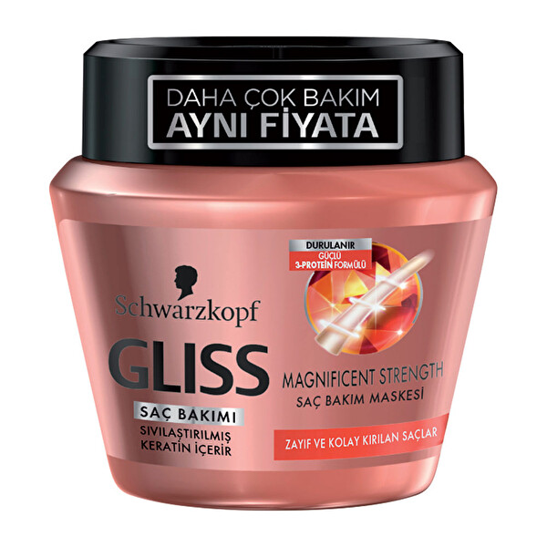 Gliss Bakım Maskesi Magnificent Strength 200 ml Gliss Bakım Maskesi Magnificent Strength 200 ml