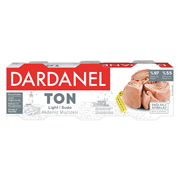 Dardanel Ton Balığı Light 3x75 Gr