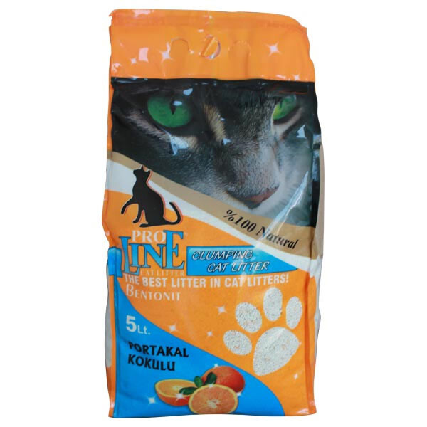 proline bentonit portakalli kedi kumu 5 lt