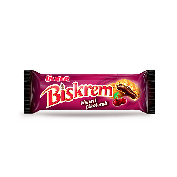 Ülker Biskrem Vişneli Çikolatalı Bisküvi 90 g Ülker Biskrem Vişneli Çikolatalı Bisküvi 90 g