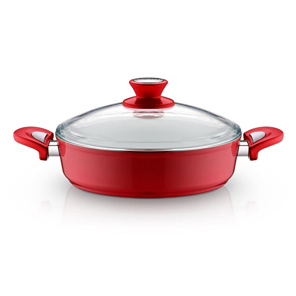Schafer Seramik Kırmızı Karnıyarık Tenceresi 24 cm Schafer Seramik Kırmızı Karnıyarık Tenceresi 24 cm