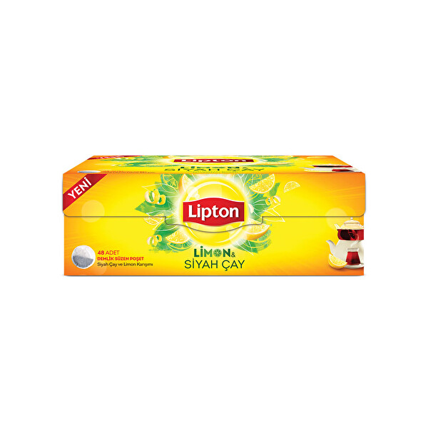 Lipton Limon Aromalı Demlik Poşet Çay 48'li Lipton Limon Aromalı Demlik Poşet Çay 48'li