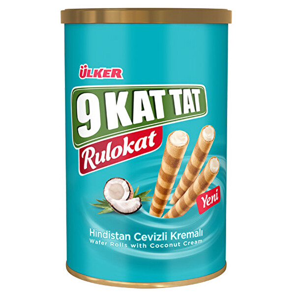 Ülker 9 Kat Tat Rulokat Hindistan Cevizli 230 g Ülker 9 Kat Tat Rulokat Hindistan Cevizli 230 g