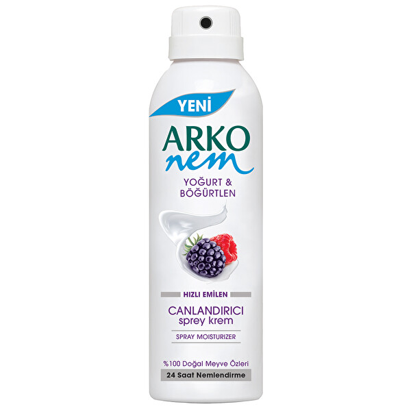 Arko Nem Sprey Krem Yoğurt&Böğürtlen 150 ml Arko Nem Sprey Krem Yoğurt&Böğürtlen 150 ml
