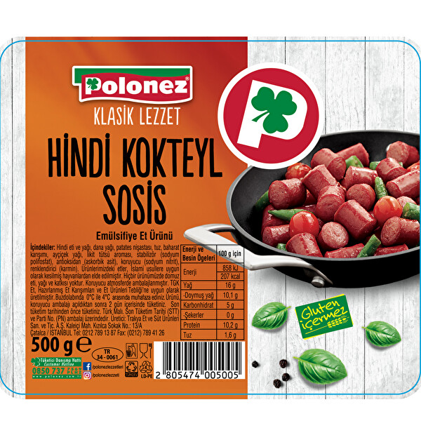 Polonez Hindi Kokteyl Sosis kg Polonez Hindi Kokteyl Sosis kg