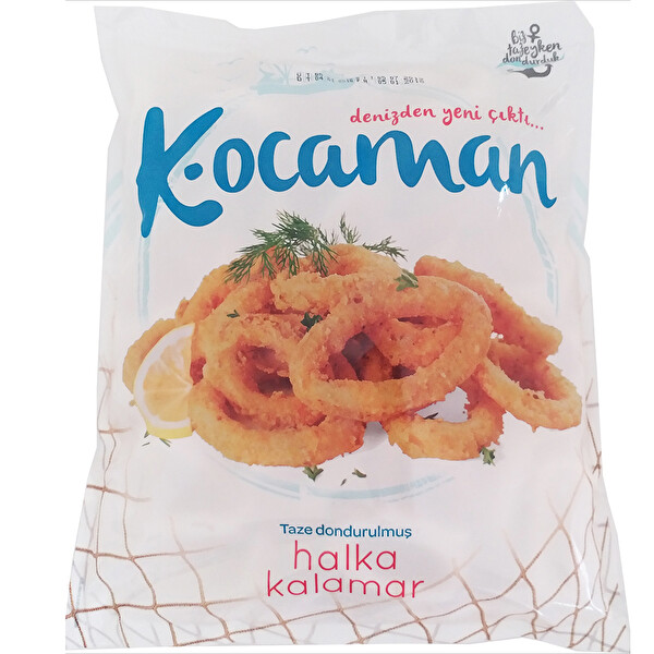 Kocaman Kalamar Halka %50 Glaze Donuk 1000 Gr 
