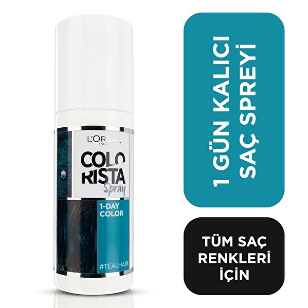 L'Oreal Paris Colorista Saç Spreyi 7 Teal L'Oreal Paris Colorista Saç Spreyi 7 Teal