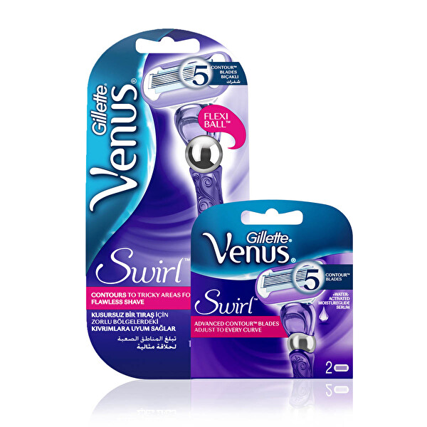 Gillette Venus Swirl Kadın Tıraş Makinesi Yedekli Gillette Venus Swirl Kadın Tıraş Makinesi Yedekli