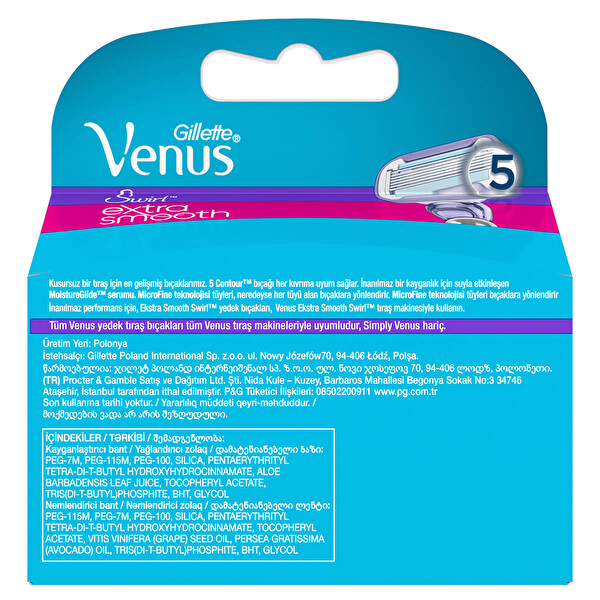 Gillette Venus Swirl Yedek Kadın Tıraş Bıçağı 2'li Gillette Venus Swirl Yedek Kadın Tıraş Bıçağı 2'li