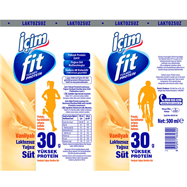 İçim Fit Vanilya 500 ml İçim Fit Vanilya 500 ml