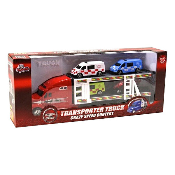 4 Araç Taşıyan Sürtmeli Kamyon 1:48 4 Araç Taşıyan Sürtmeli Kamyon 1:48