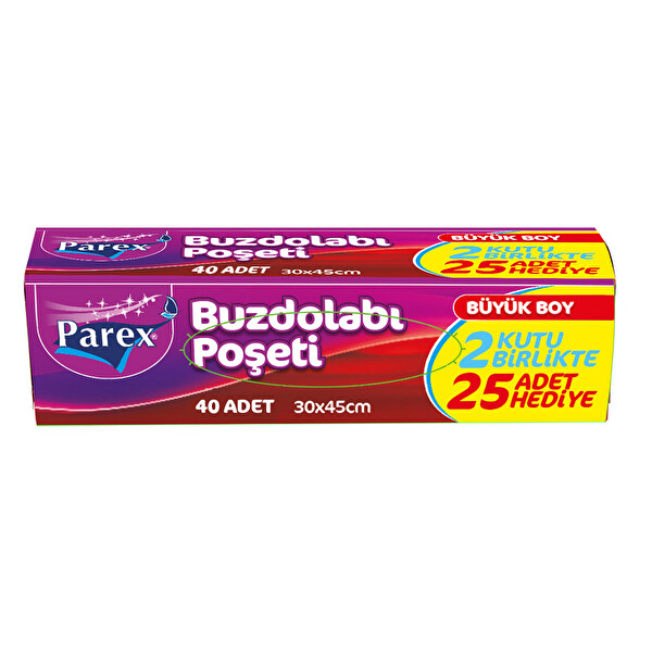 Parex Buzdolabı Poşeti Büyük 40'lı Parex Buzdolabı Poşeti Büyük 40'lı